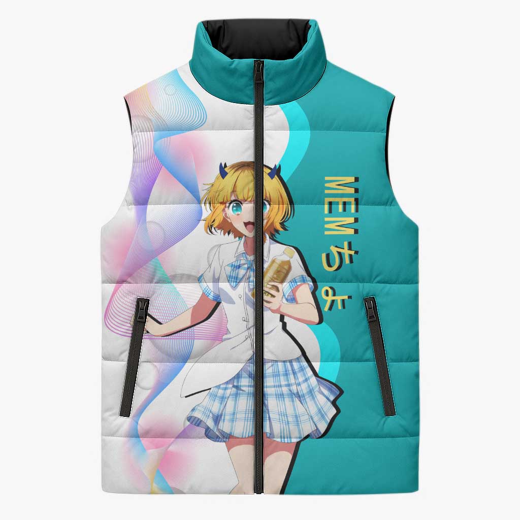 MEM-cho Idol Sleeveless Puffer Jacket Playful Idol Anime Style