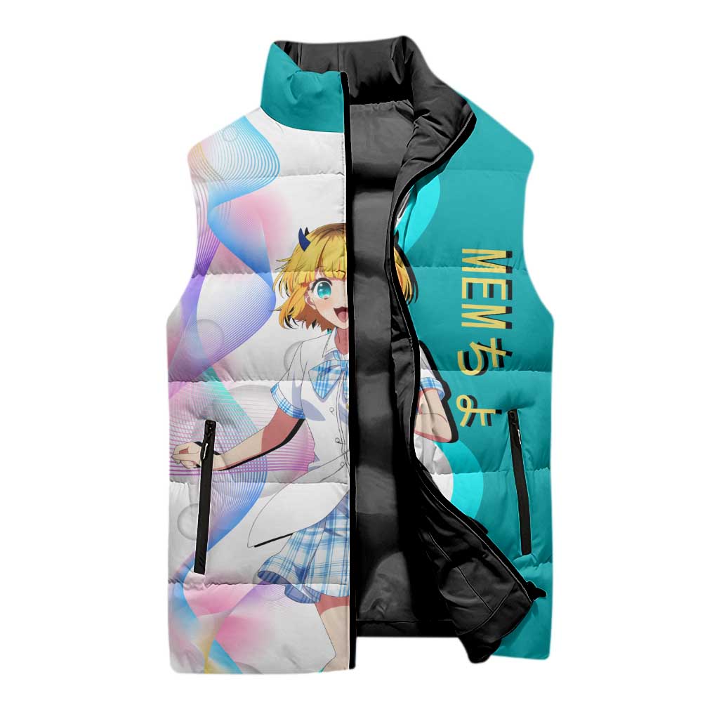 MEM-cho Idol Sleeveless Puffer Jacket Playful Idol Anime Style