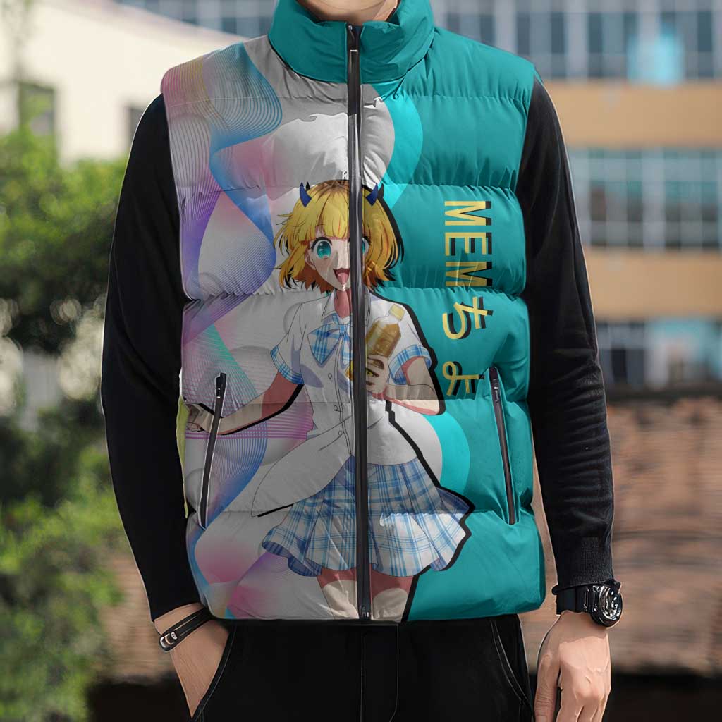 MEM-cho Idol Sleeveless Puffer Jacket Playful Idol Anime Style