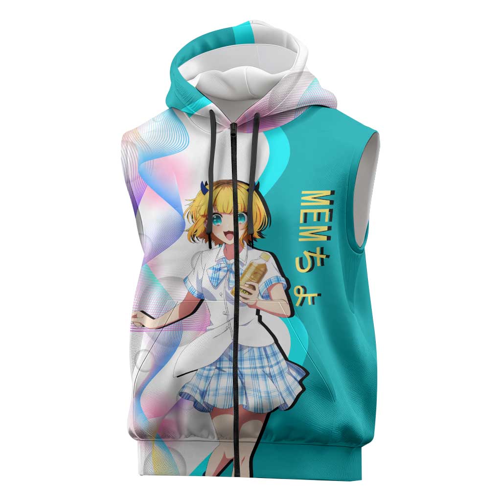 MEM-cho Idol Sleeveless Zip Hoodie Playful Idol Anime Style