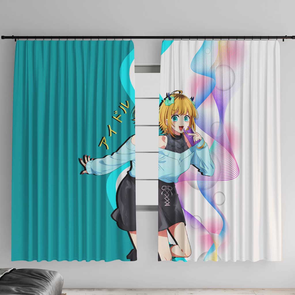 MEM-cho Idol Window Curtain Playful Idol Anime Style
