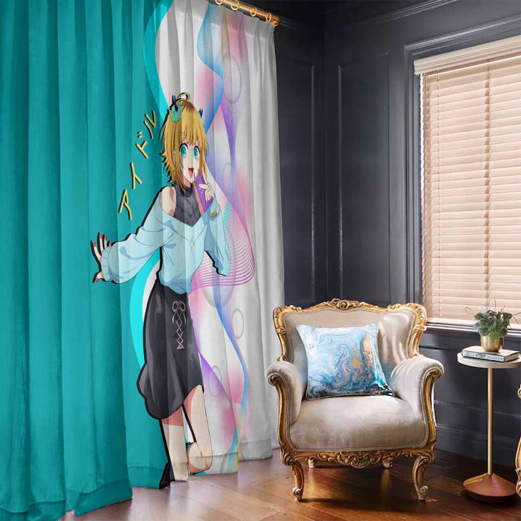 MEM-cho Idol Window Curtain Playful Idol Anime Style