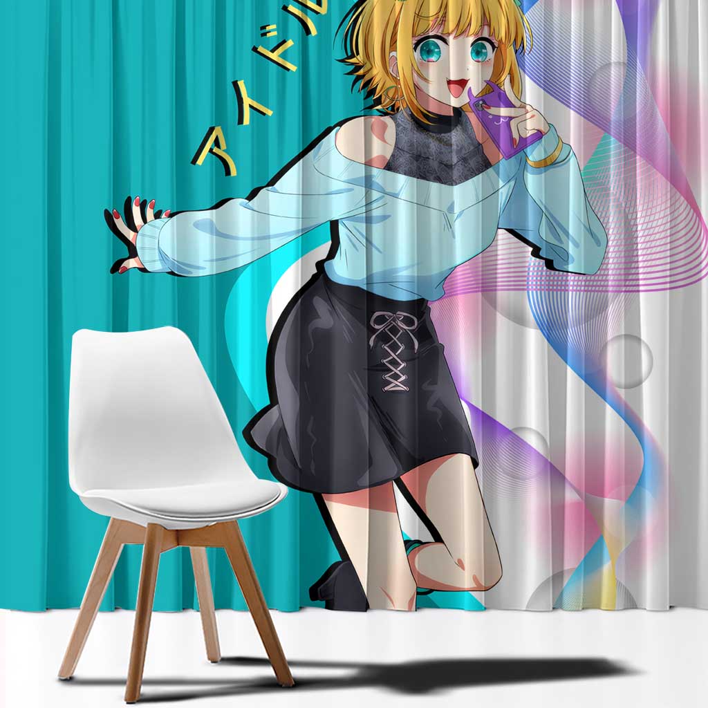 MEM-cho Idol Window Curtain Playful Idol Anime Style
