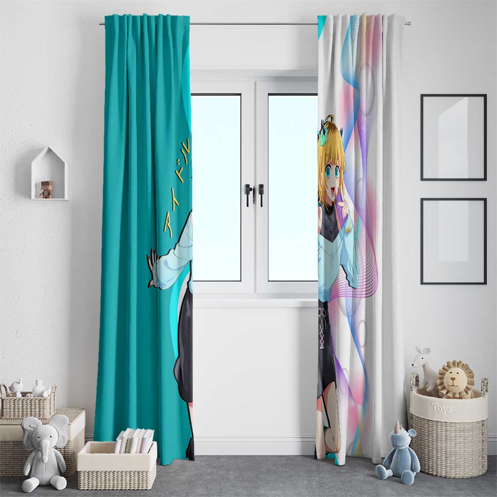 MEM-cho Idol Window Curtain Playful Idol Anime Style