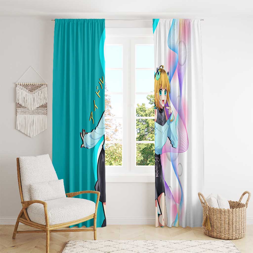 MEM-cho Idol Window Curtain Playful Idol Anime Style