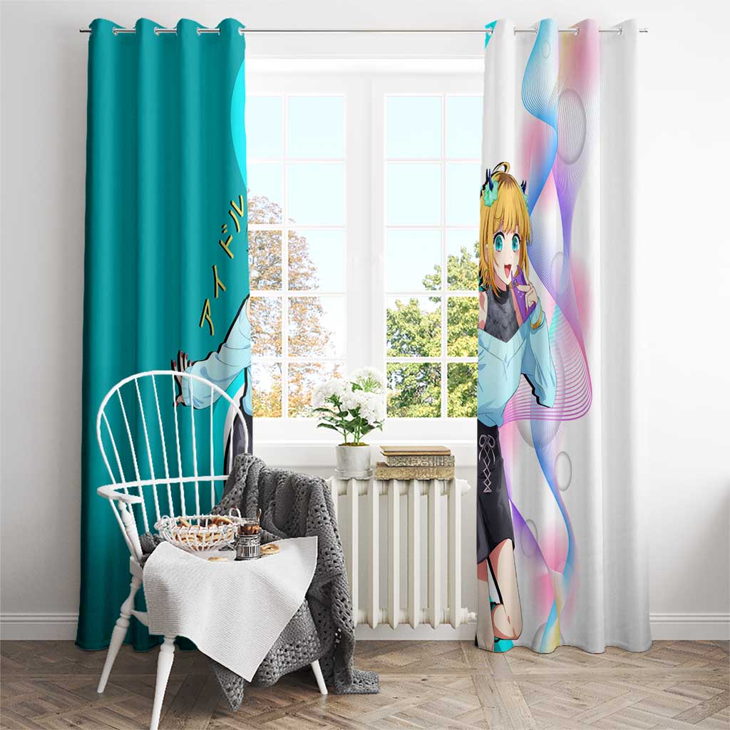MEM-cho Idol Window Curtain Playful Idol Anime Style