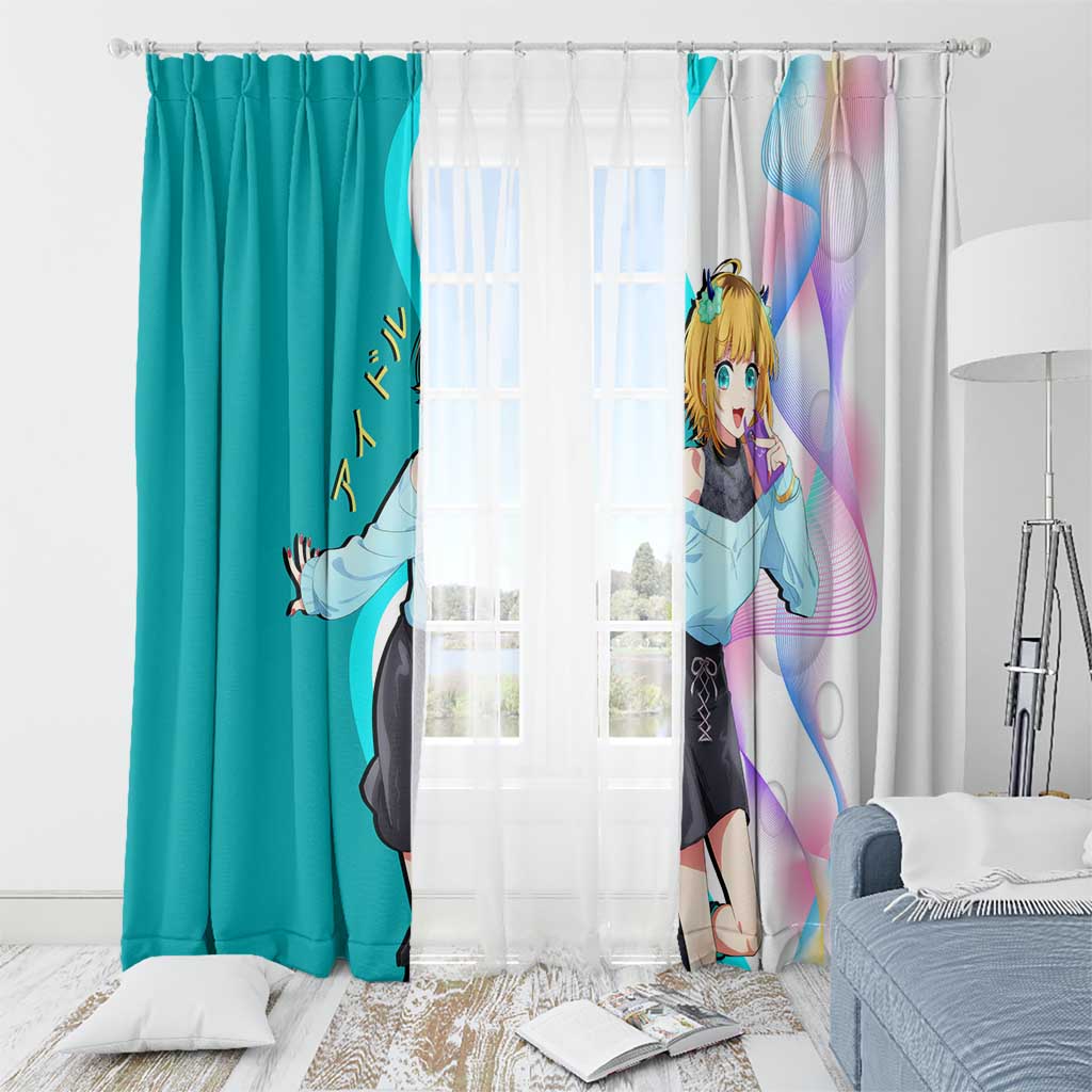MEM-cho Idol Window Curtain Playful Idol Anime Style