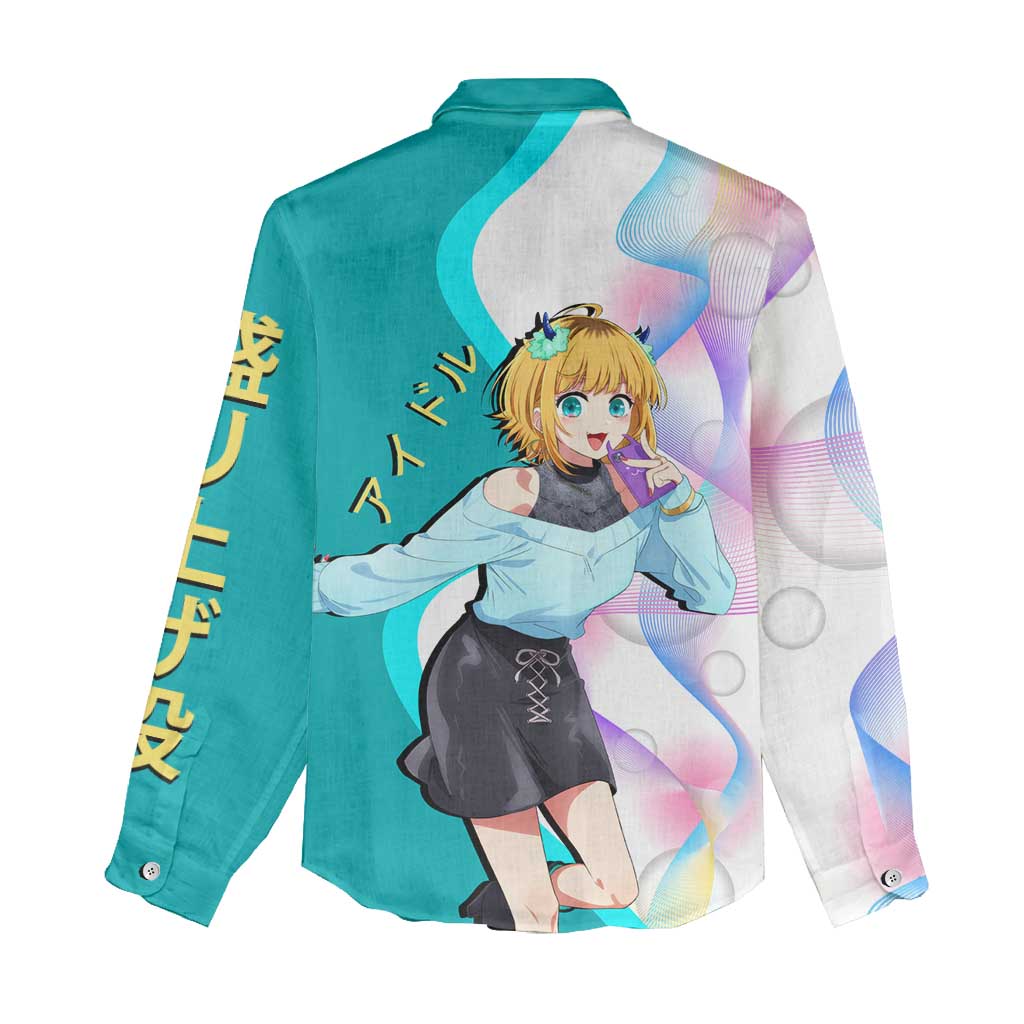 MEM-cho Idol Women Casual Shirt Playful Idol Anime Style
