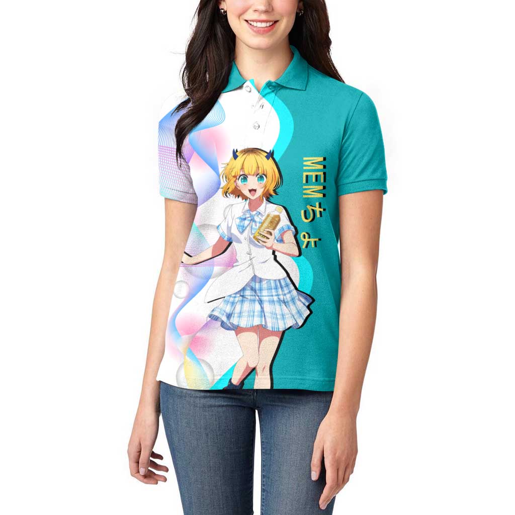 MEM-cho Idol Women Polo Shirt Playful Idol Anime Style