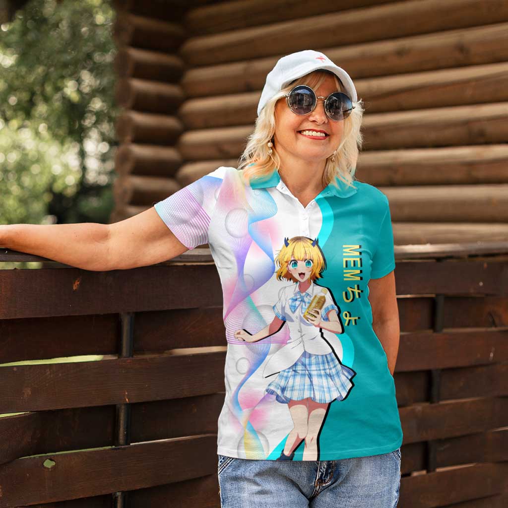 MEM-cho Idol Women Polo Shirt Playful Idol Anime Style