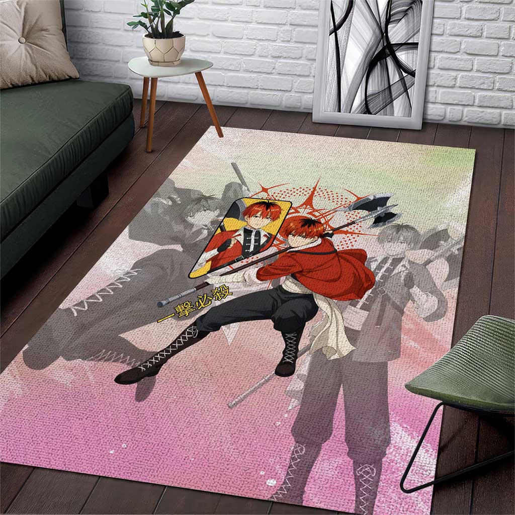 Stark Frieren Beyond Journey’s End Area Rug Dynamic Anime Warrior Style