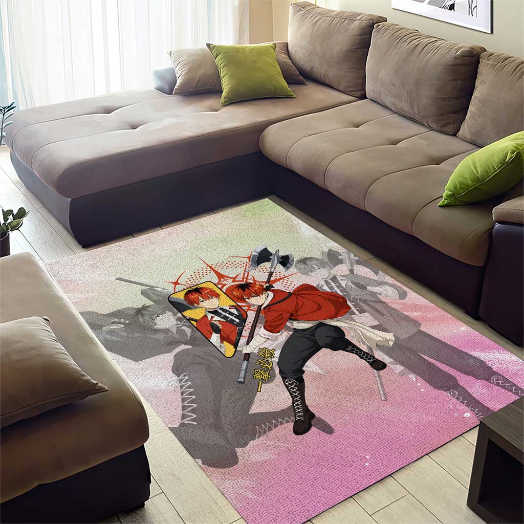 Stark Frieren Beyond Journey’s End Area Rug Dynamic Anime Warrior Style