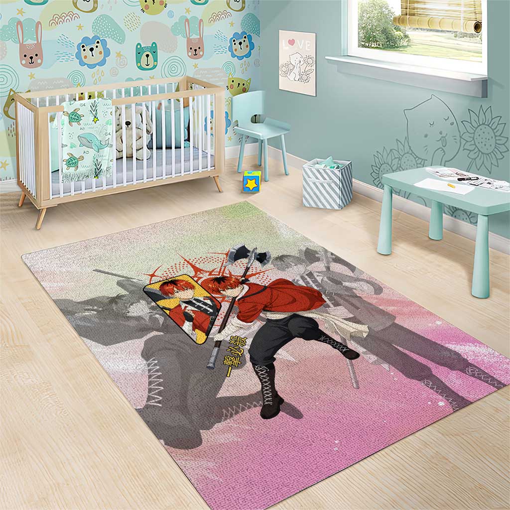 Stark Frieren Beyond Journey’s End Area Rug Dynamic Anime Warrior Style