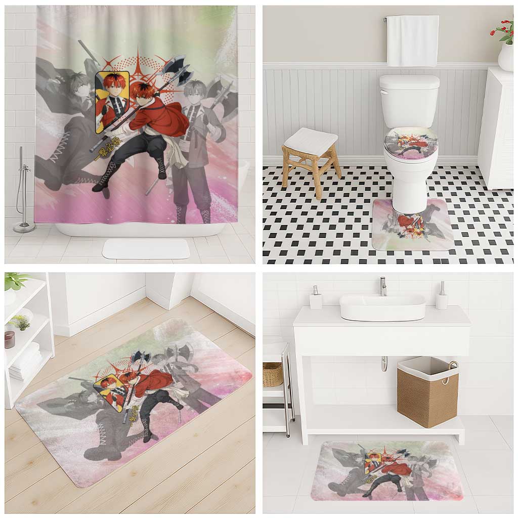 Stark Frieren Beyond Journey’s End Bathroom Set Dynamic Anime Warrior Style