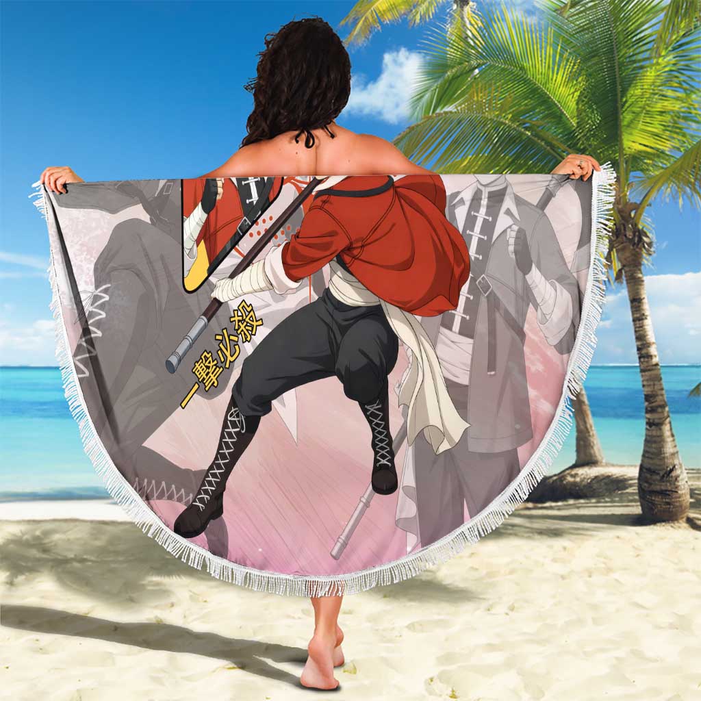 Stark Frieren Beyond Journey’s End Beach Blanket Dynamic Anime Warrior Style