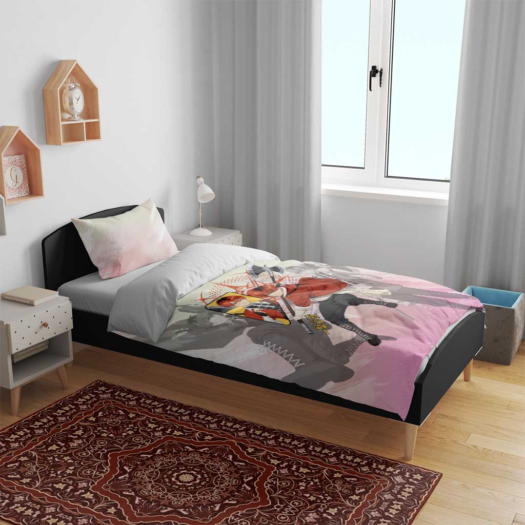 Stark Frieren Beyond Journey’s End Bedding Set Dynamic Anime Warrior Style
