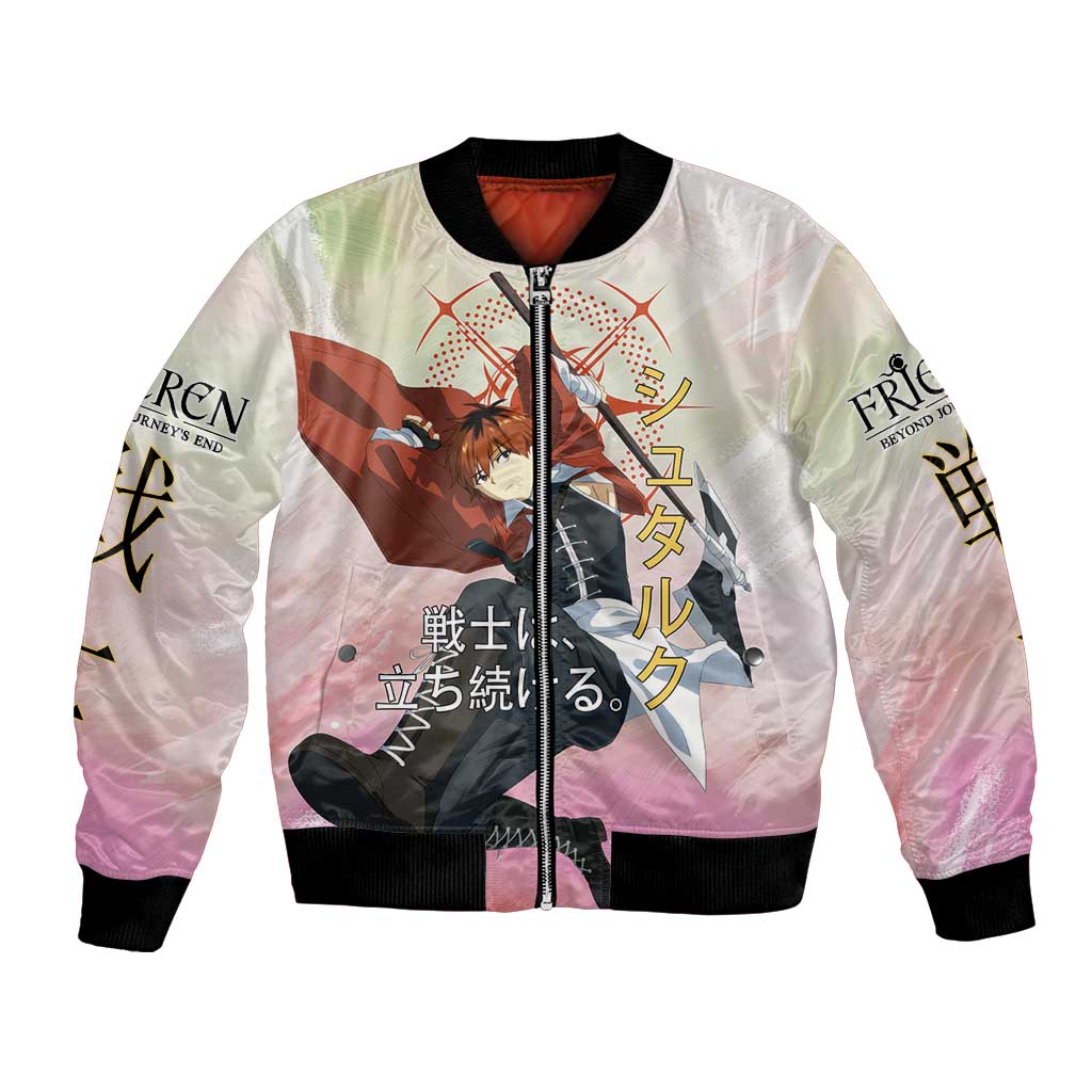 Stark Frieren Beyond Journey’s End Bomber Jacket Dynamic Anime Warrior Style