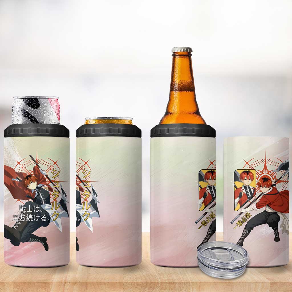 Stark Frieren Beyond Journey’s End 4 in 1 Can Cooler Tumbler Dynamic Anime Warrior Style
