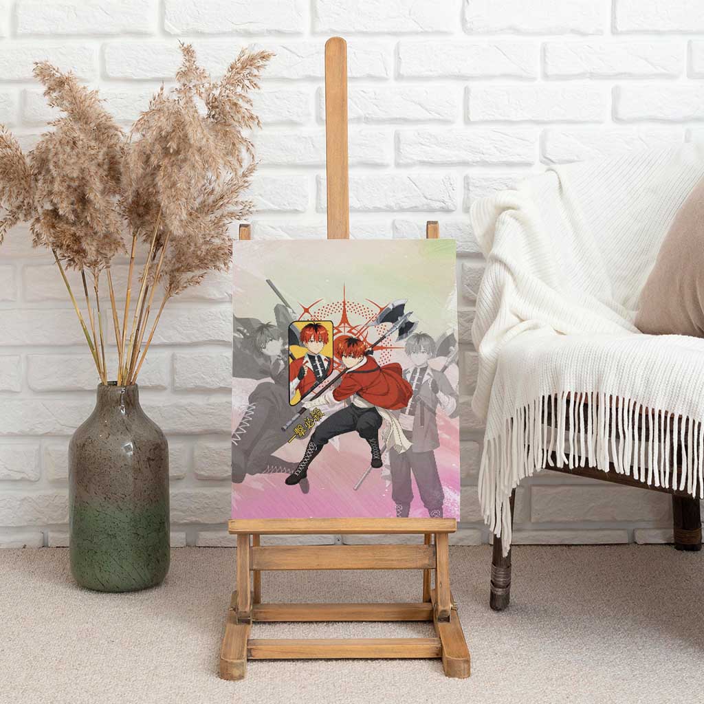Stark Frieren Beyond Journey’s End Canvas Wall Art Dynamic Anime Warrior Style