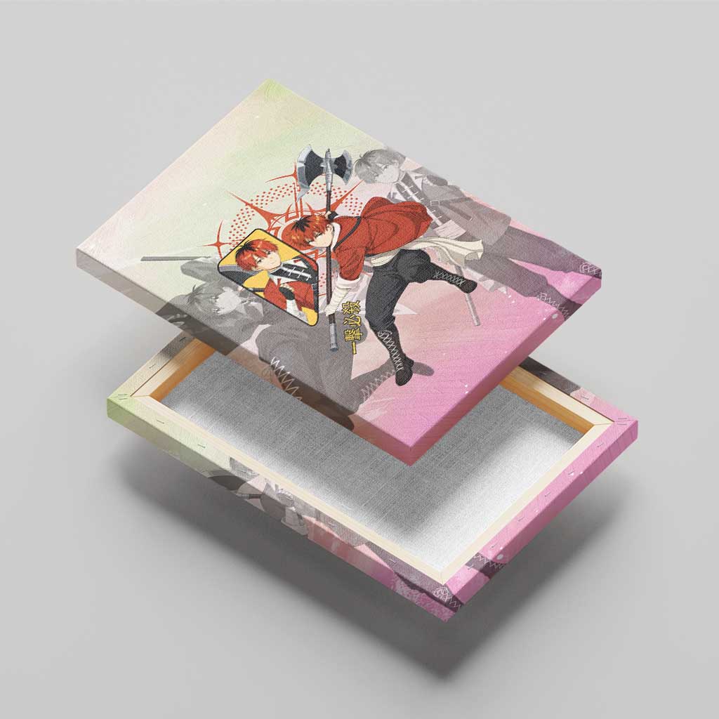 Stark Frieren Beyond Journey’s End Canvas Wall Art Dynamic Anime Warrior Style