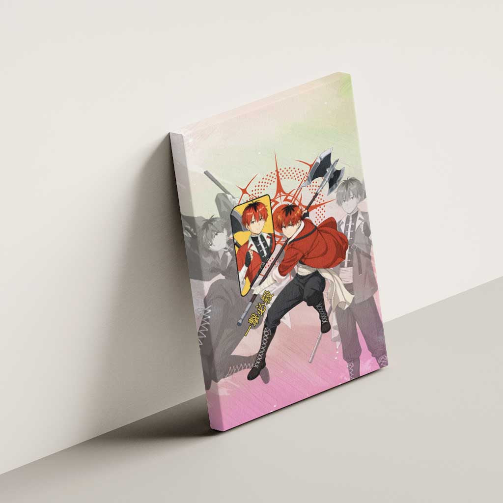 Stark Frieren Beyond Journey’s End Canvas Wall Art Dynamic Anime Warrior Style