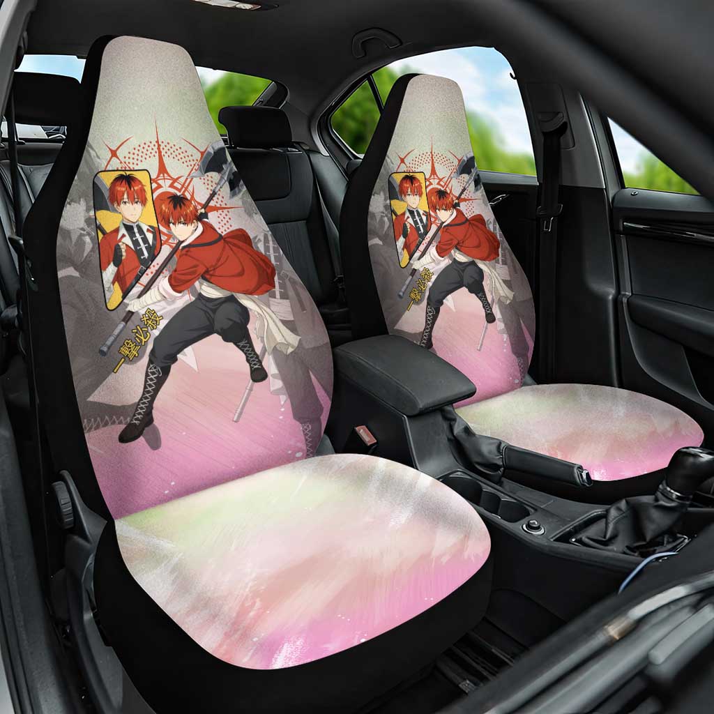 Stark Frieren Beyond Journey’s End Car Seat Cover Dynamic Anime Warrior Style