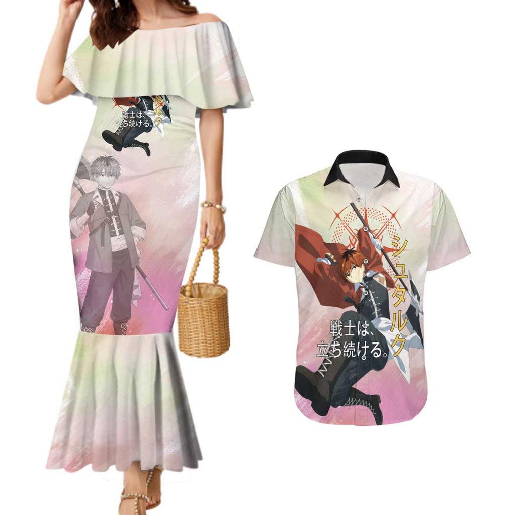 Stark Frieren Beyond Journey’s End Couples Matching Mermaid Dress and Hawaiian Shirt Dynamic Anime Warrior Style