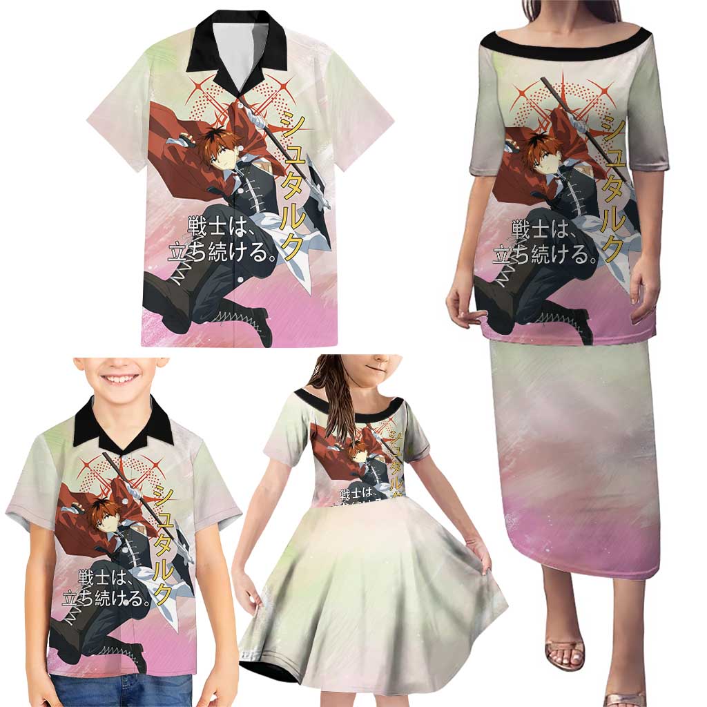 Stark Frieren Beyond Journey’s End Family Matching Puletasi and Hawaiian Shirt Dynamic Anime Warrior Style