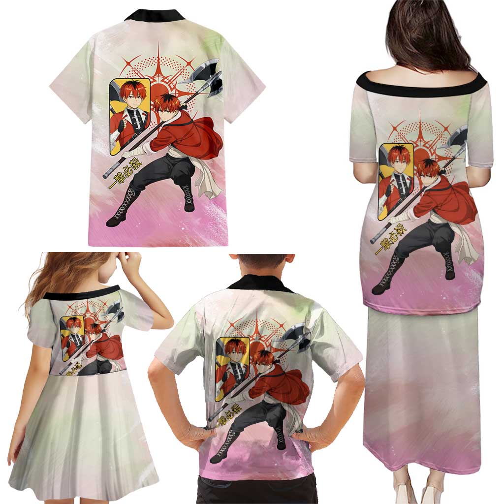 Stark Frieren Beyond Journey’s End Family Matching Puletasi and Hawaiian Shirt Dynamic Anime Warrior Style
