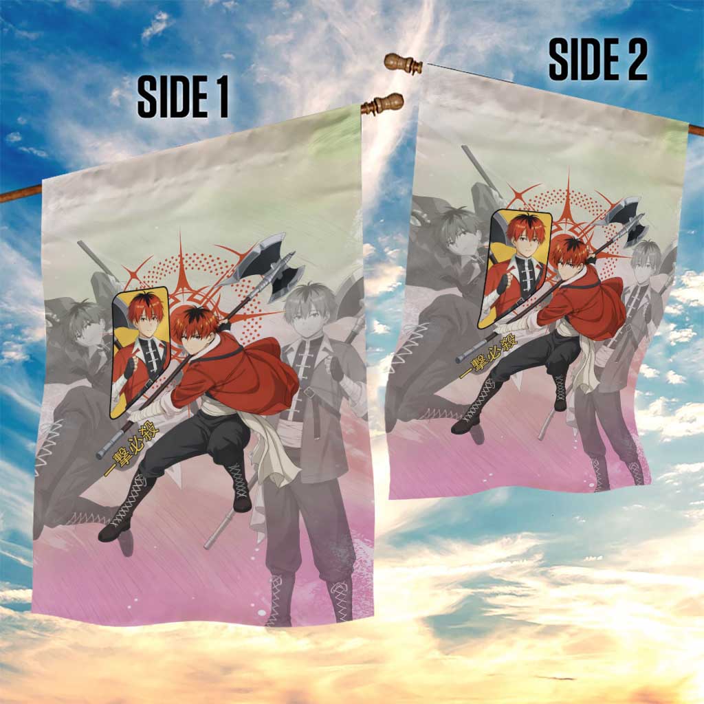 Stark Frieren Beyond Journey’s End Garden Flag Dynamic Anime Warrior Style