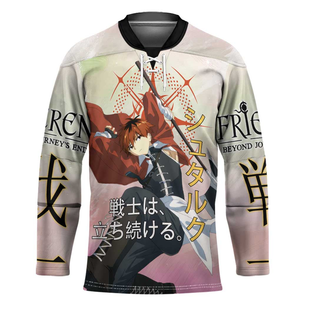 Stark Frieren Beyond Journey’s End Hockey Jersey Dynamic Anime Warrior Style