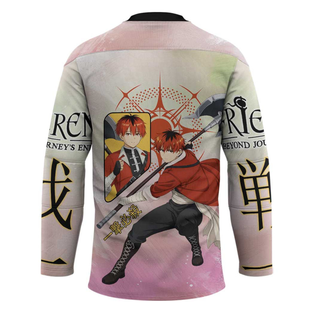 Stark Frieren Beyond Journey’s End Hockey Jersey Dynamic Anime Warrior Style