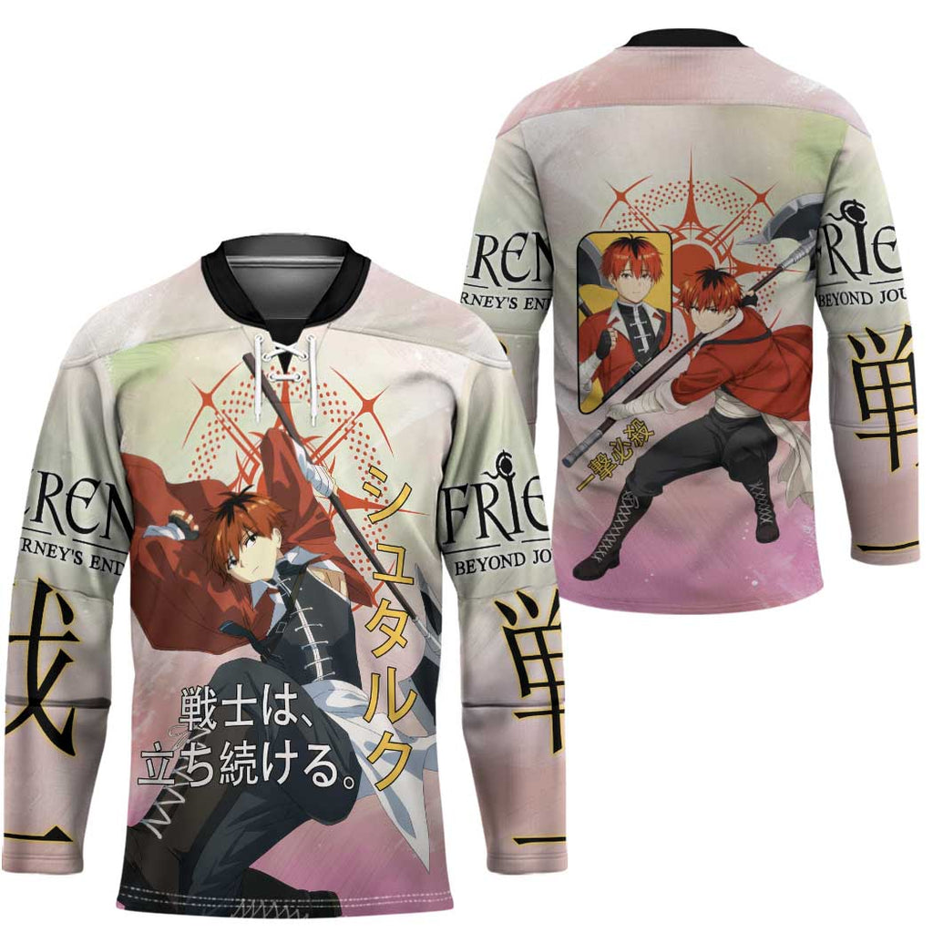 Stark Frieren Beyond Journey’s End Hockey Jersey Dynamic Anime Warrior Style