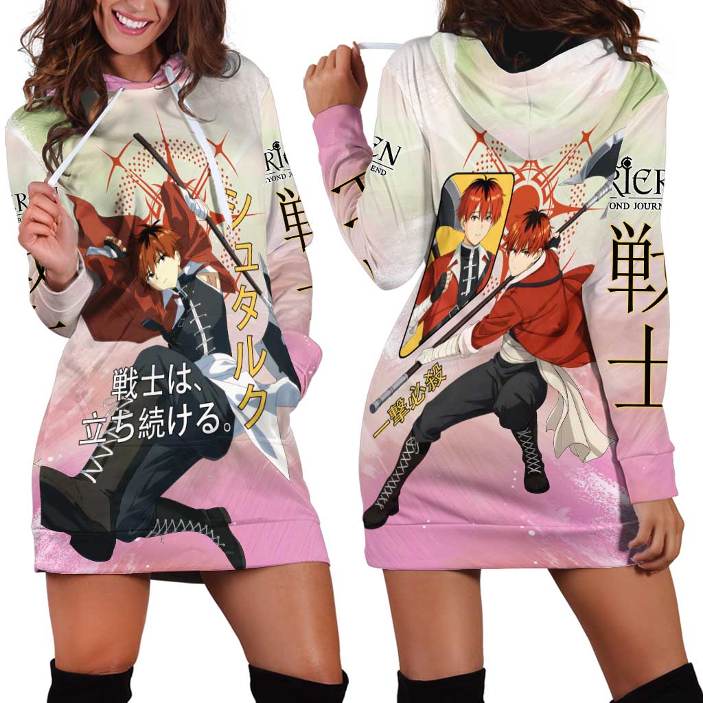 Stark Frieren Beyond Journey’s End Hoodie Dress Dynamic Anime Warrior Style