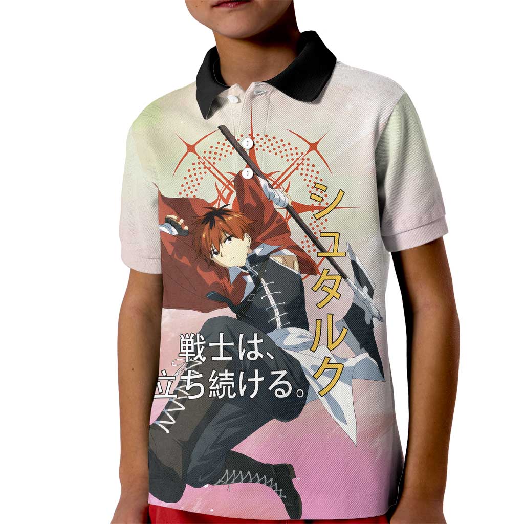 Stark Frieren Beyond Journey’s End Kid Polo Shirt Dynamic Anime Warrior Style