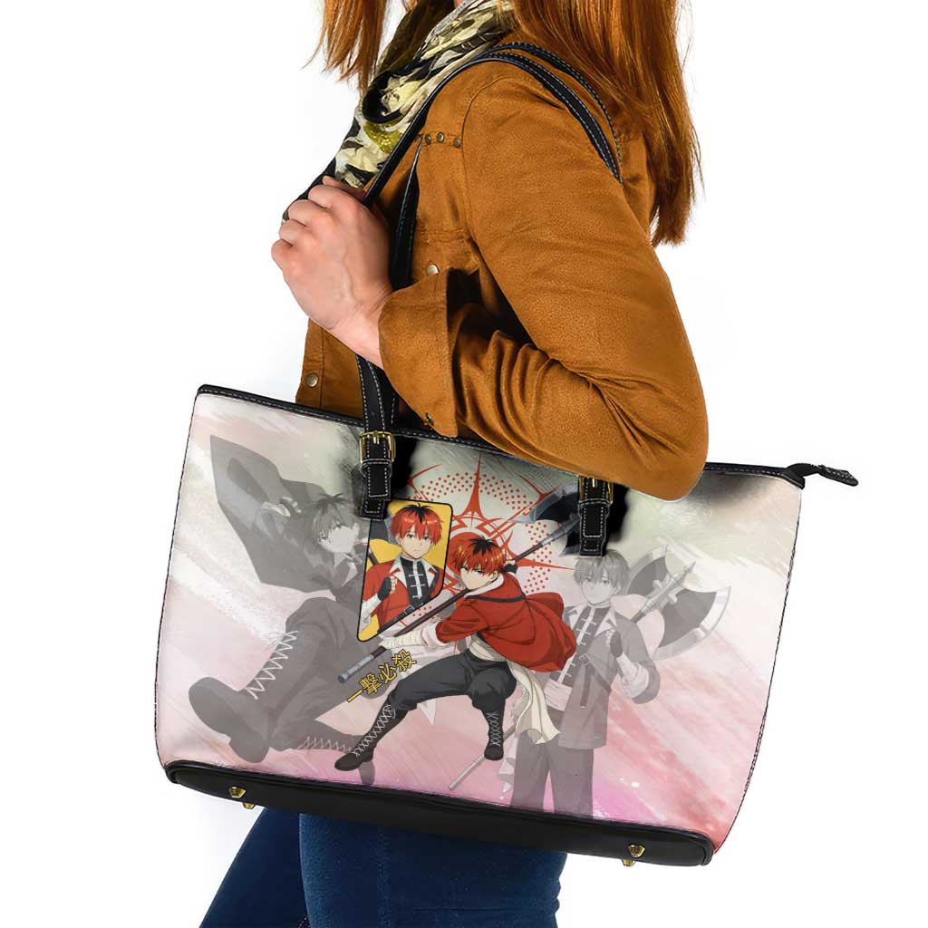 Stark Frieren Beyond Journey’s End Leather Tote Bag Dynamic Anime Warrior Style