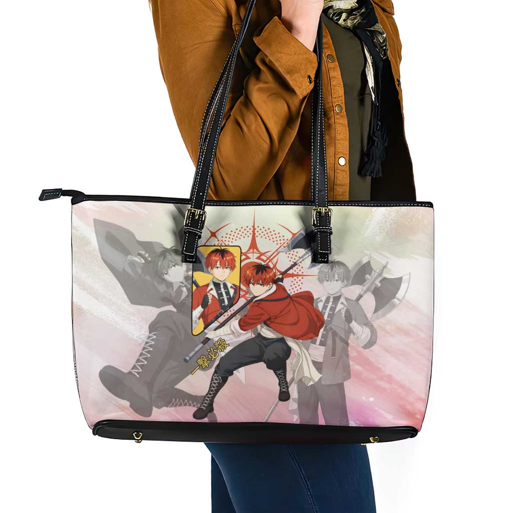 Stark Frieren Beyond Journey’s End Leather Tote Bag Dynamic Anime Warrior Style