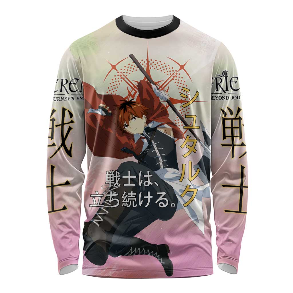 Stark Frieren Beyond Journey’s End Long Sleeve Shirt Dynamic Anime Warrior Style