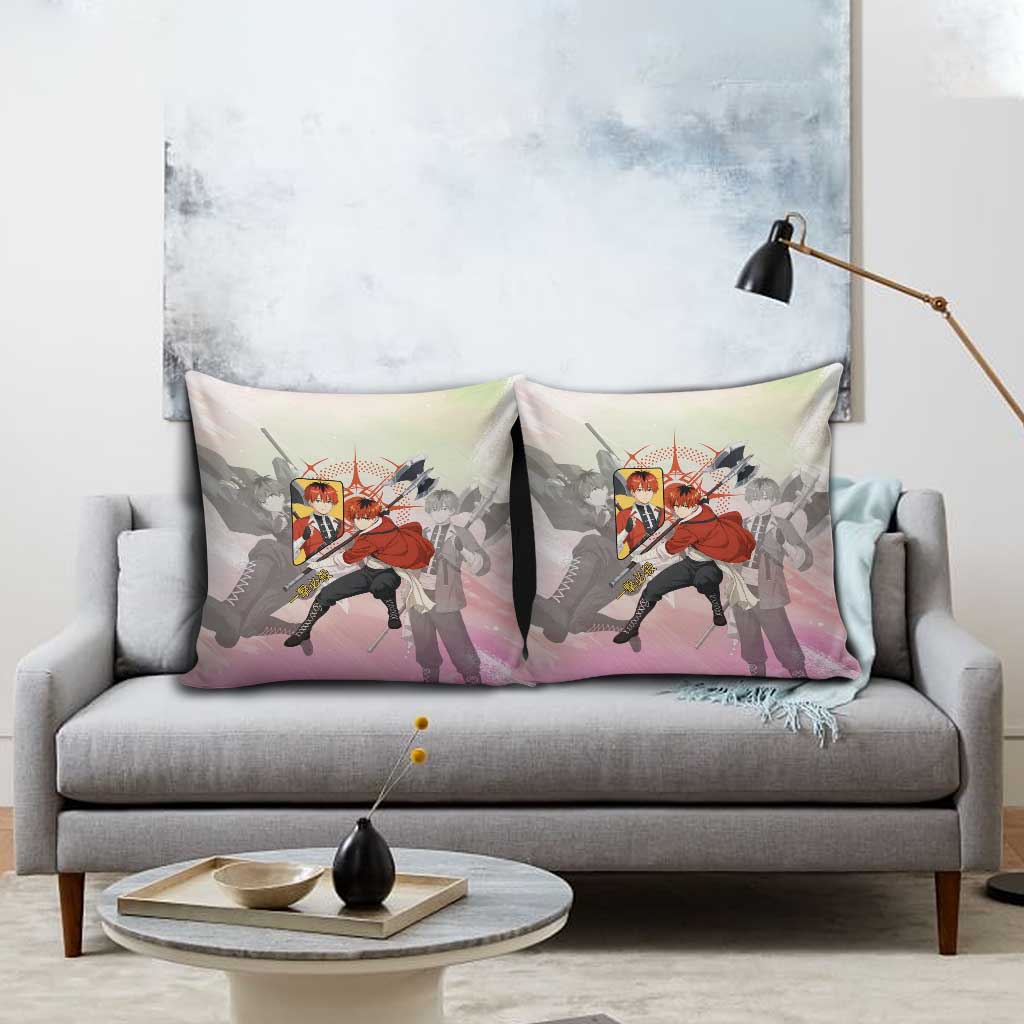 Stark Frieren Beyond Journey’s End Pillow Cover Dynamic Anime Warrior Style