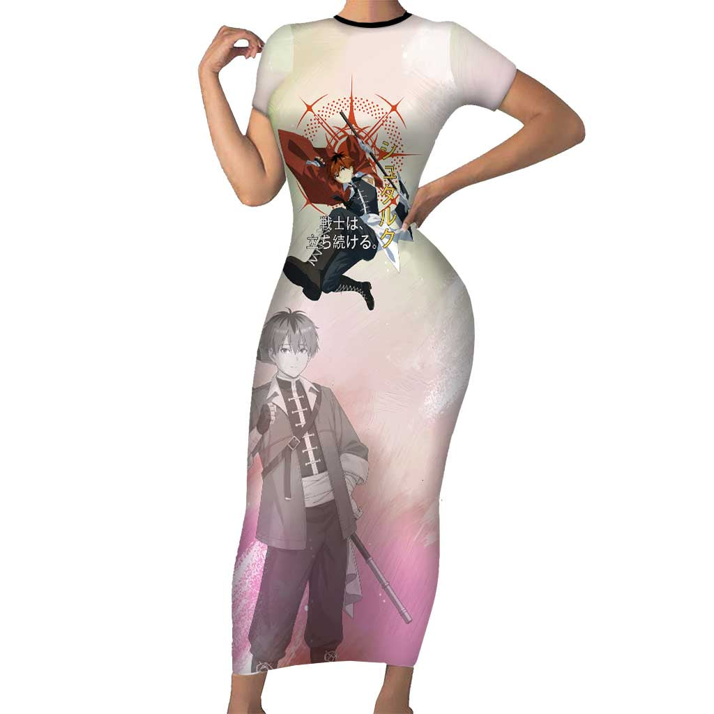 Stark Frieren Beyond Journey’s End Short Sleeve Bodycon Dress Dynamic Anime Warrior Style