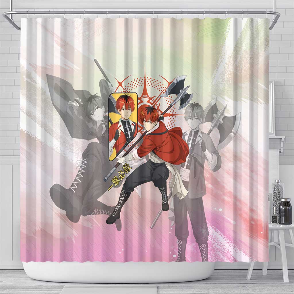 Stark Frieren Beyond Journey’s End Shower Curtain Dynamic Anime Warrior Style