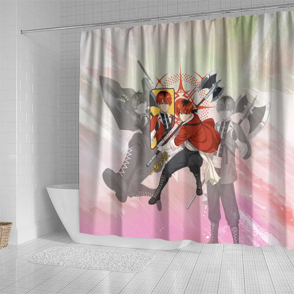 Stark Frieren Beyond Journey’s End Shower Curtain Dynamic Anime Warrior Style