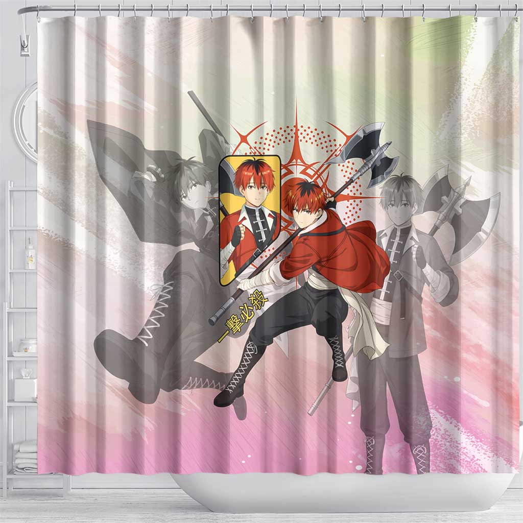 Stark Frieren Beyond Journey’s End Shower Curtain Dynamic Anime Warrior Style