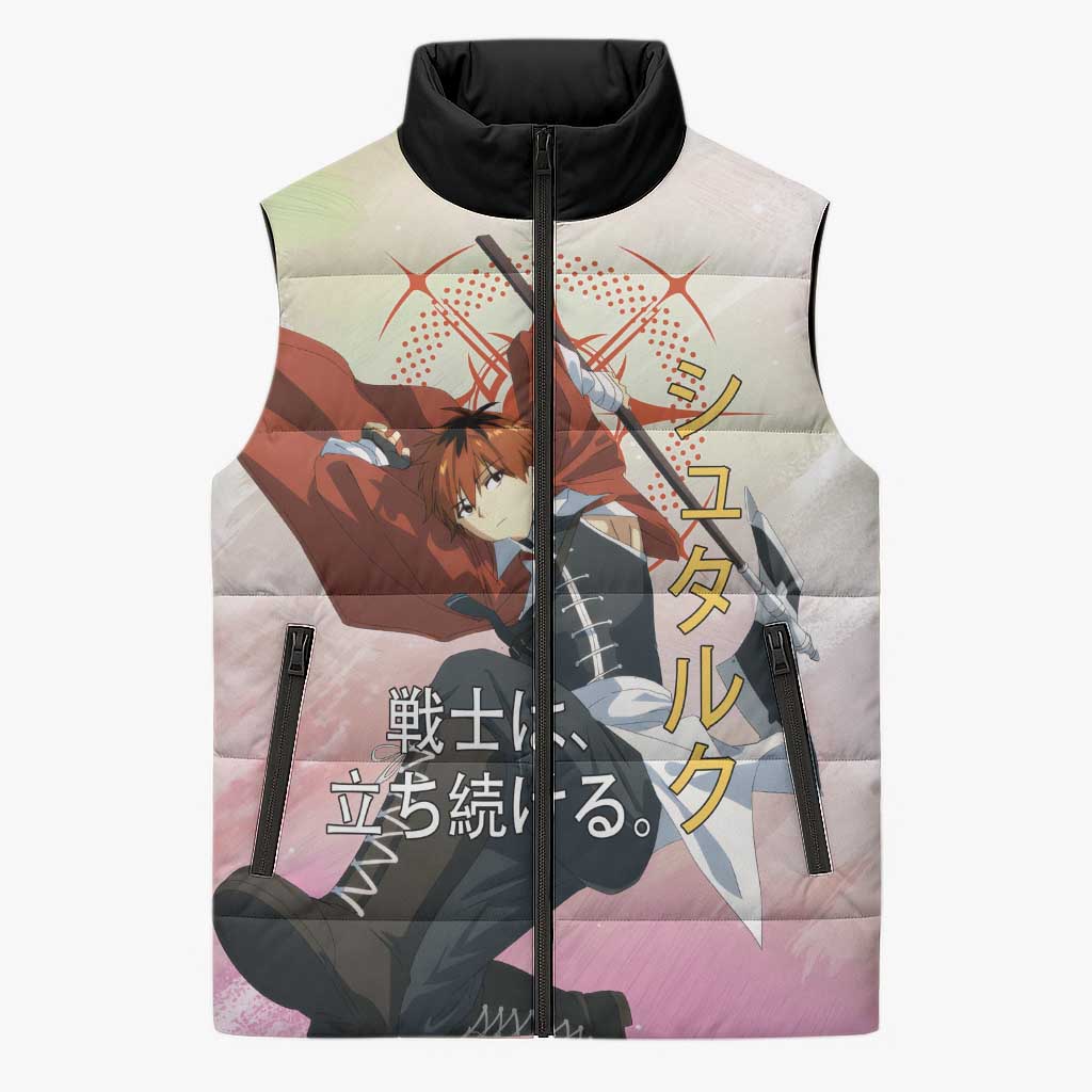Stark Frieren Beyond Journey’s End Sleeveless Puffer Jacket Dynamic Anime Warrior Style