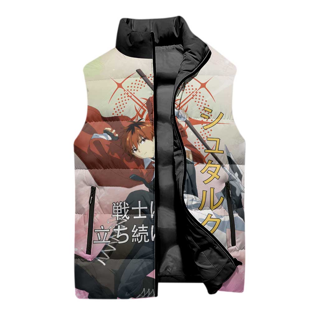Stark Frieren Beyond Journey’s End Sleeveless Puffer Jacket Dynamic Anime Warrior Style
