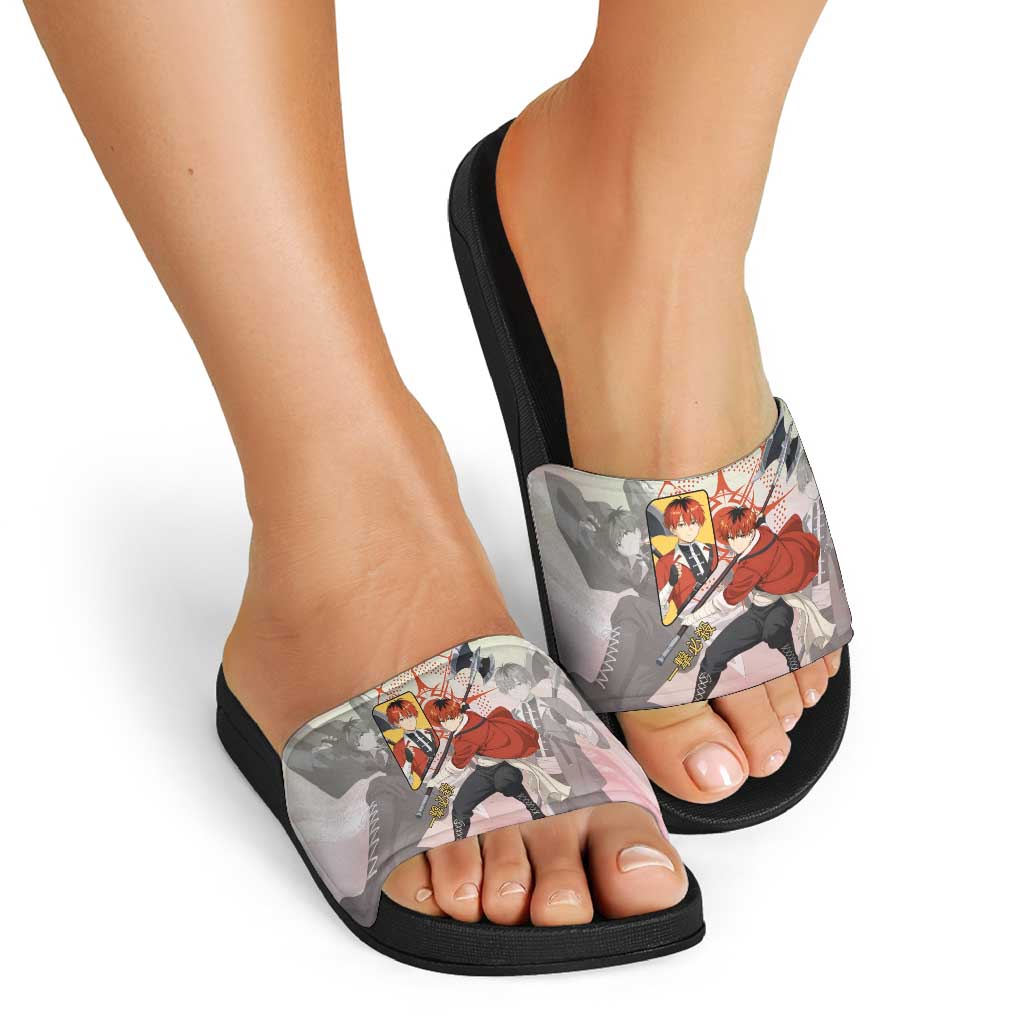 Stark Frieren Beyond Journey’s End Slide Sandals Dynamic Anime Warrior Style