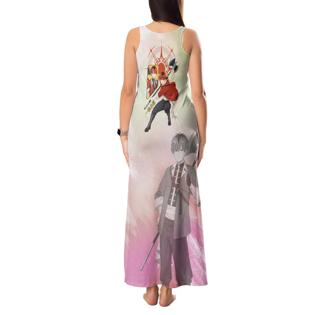 Stark Frieren Beyond Journey’s End Tank Maxi Dress Dynamic Anime Warrior Style