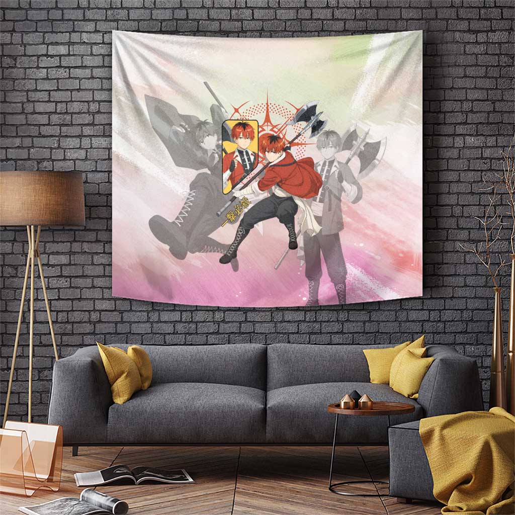 Stark Frieren Beyond Journey’s End Tapestry Dynamic Anime Warrior Style