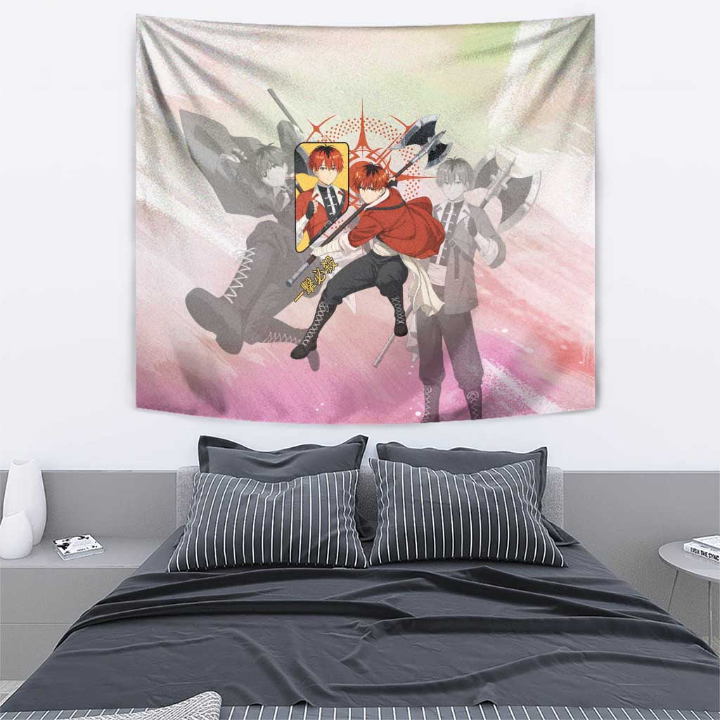 Stark Frieren Beyond Journey’s End Tapestry Dynamic Anime Warrior Style