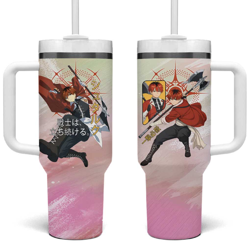 Stark Frieren Beyond Journey’s End Tumbler With Handle Dynamic Anime Warrior Style
